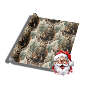 Papier Cadeau Christmas Scottish Reinder
