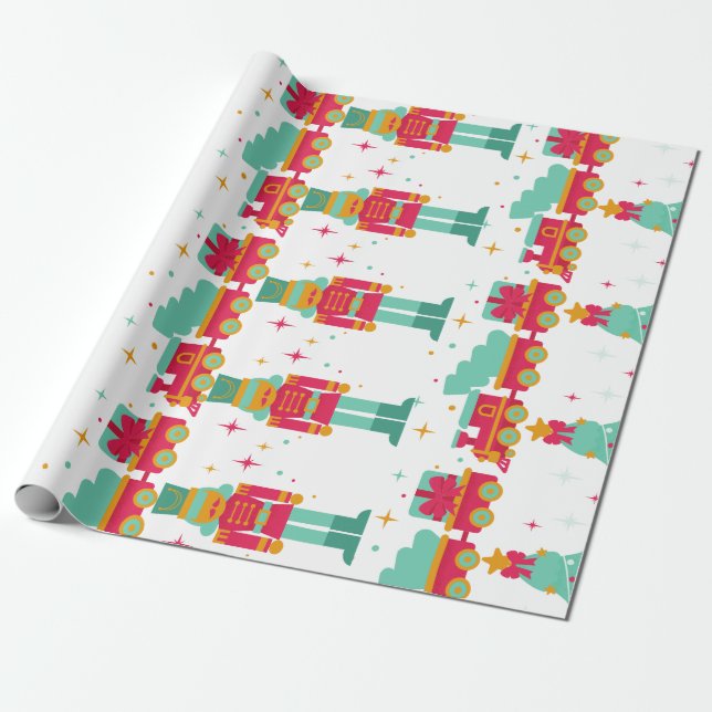 Papier Cadeau Christmas Toy Land  (Déroulé)