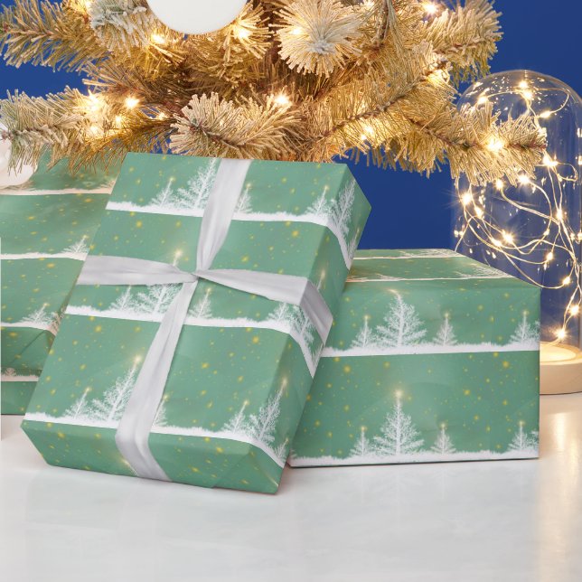 Papier Cadeau Christmas Tree Wonderland Art (Vacances)