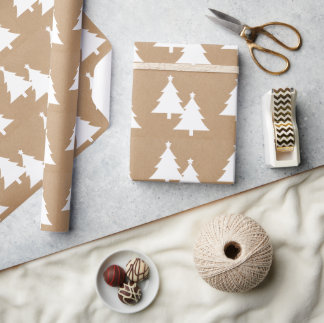 Papier Cadeau Christmas Trees Wrapping Paper