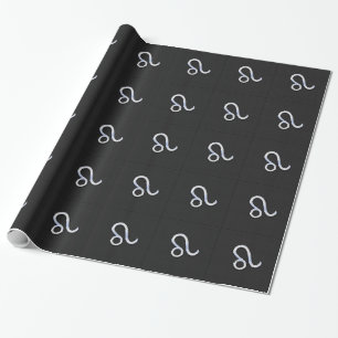Papier Cadeau Chrome Like Leo Zodiac Sign on snake skin