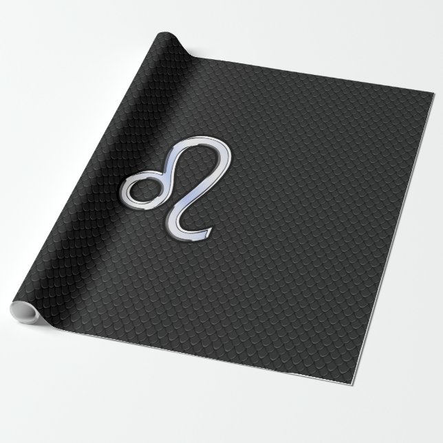 Papier Cadeau Chrome moderne comme Leo Connexion peau de serpent (Déroulé)