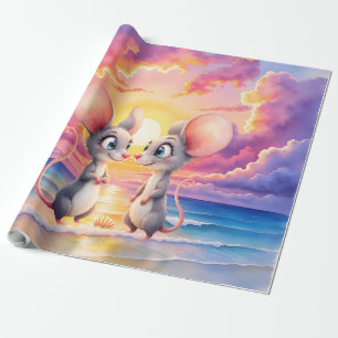 Papier Cadeau Chuchotements de coucher de soleil – Une petite hi