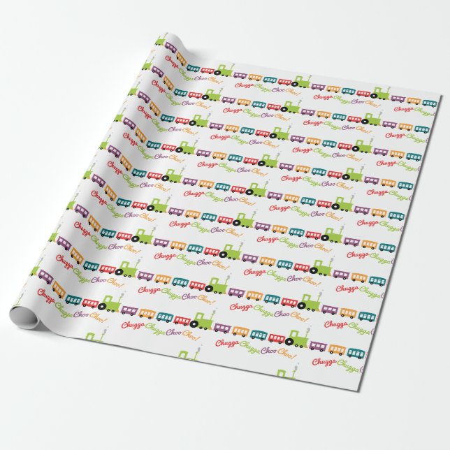 Papier Cadeau Chugga Chugga (Déroulé)