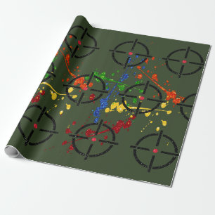 Papier Cadeau Cibles de la parties scintillant de bal de peintur