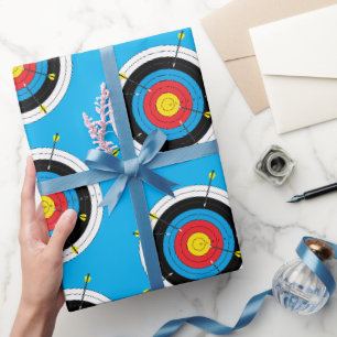 Papier Cadeau Cibles de tir à l'arc, tir à l'arc