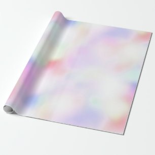Papier Cadeau Ciel arc-en-ciel rose unicorne violet