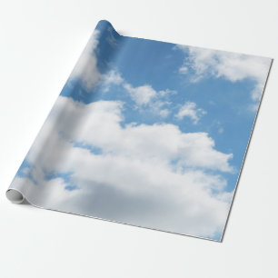 Papier Cadeau ciel, météo, nature, blanc, bleu, nuage, soleil