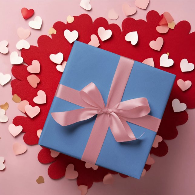 Papier Cadeau Ciel Nice - Rouleau de papier à enveloppement bleu (Créateur téléchargé)