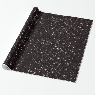 Papier Cadeau Ciel noir étoilé