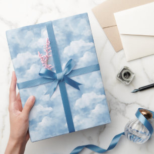 Papier Cadeau Cieux bleus Nuages 