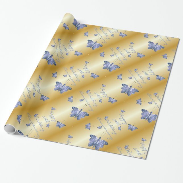 Papier Cadeau cinquantième Anniversaire de mariage (Déroulé)