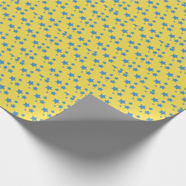 Papier Cadeau Circus Party Stars Design moderne Papier d'envelop (Coin)