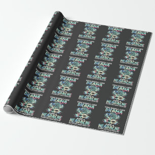 Papier Cadeau Citation de la casquette de tête de théâtre sar