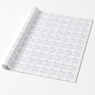 Papier Cadeau Citation de l'engagement quotidien pour la paix