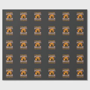 Papier Cadeau Citation de Maison Hantée Halloween One Good Scare