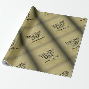 Papier Cadeau Citation de Winston Churchill ; succès