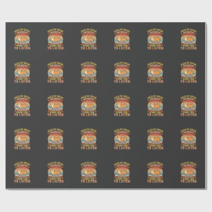 Papier Cadeau Citation Vintage sur les chiens Corgi qui parlent