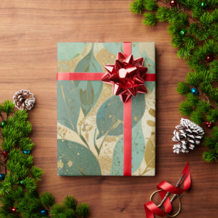 Papier Cadeau Citron Et Monnaie Moutée Abstraite Parties scintil