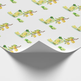 Papier Cadeau Citron frais Boire citron citron envelopper papier