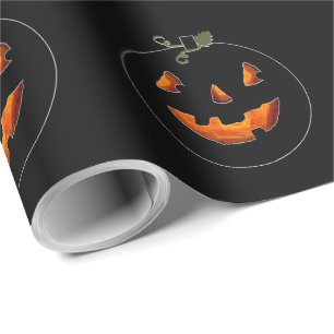 Papier Cadeau Citrouille d'Halloween mignonne