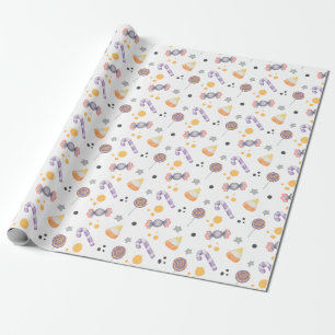 Papier Cadeau Citrouille d'Halloween petit garçon