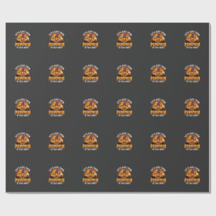 Papier Cadeau Citrouille drôle de conception de jeu de mots Hall