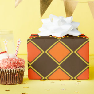 Papier Cadeau Citrouille Spice Harlequin Motif