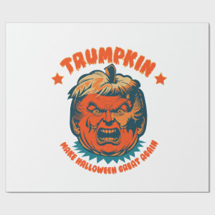 Papier Cadeau citrouille trump rend halloween à nouveau génial d