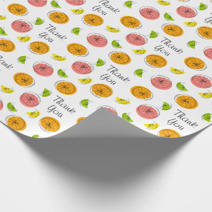 Papier Cadeau Citrus Multi Merci