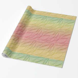 Papier Cadeau Citrus Punch Ombre Anniversaire Abstrait