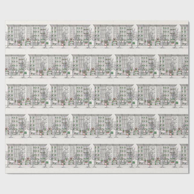PAPIER CADEAU CITY HOLIDAY WRAPPING PAPER (Plat)