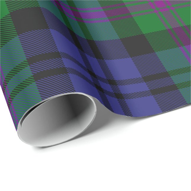 Papier Cadeau Clan Baird Tartan (Coin rond)