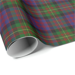 Papier Cadeau Clan Carnegie Scottish Tartan