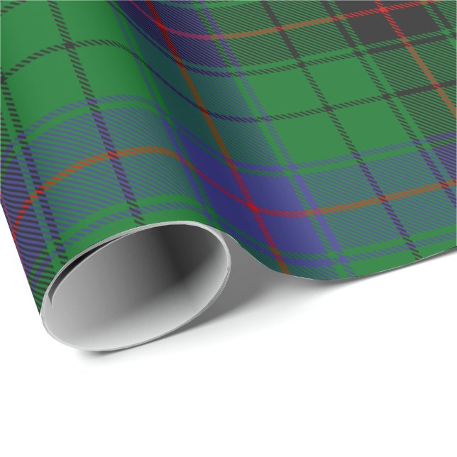 Papier Cadeau Clan Davidson Tartan (Coin rond)