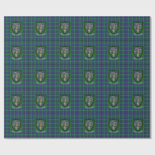 Papier Cadeau Clan écossais Abercrombie Tartan & Crest