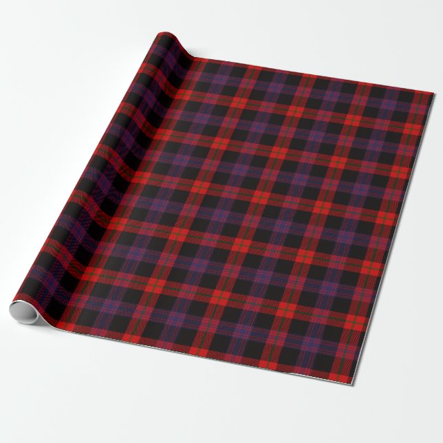 Papier Cadeau Clan écossais Brown Tartan Plaid (Déroulé)