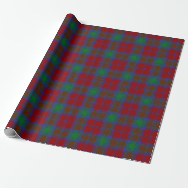 Papier Cadeau Clan écossais Lindsay Tartan Plaid (Déroulé)
