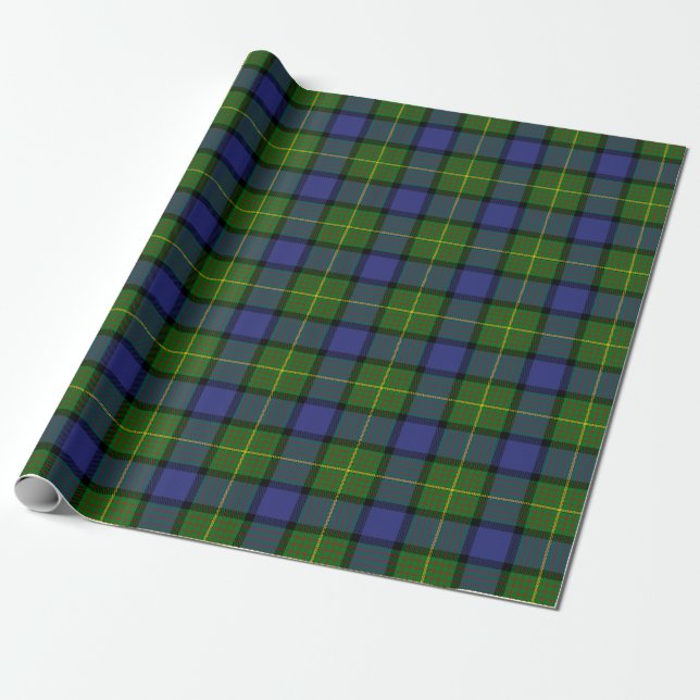 Papier Cadeau Clan écossais Muir Tartan Plaid (Déroulé)