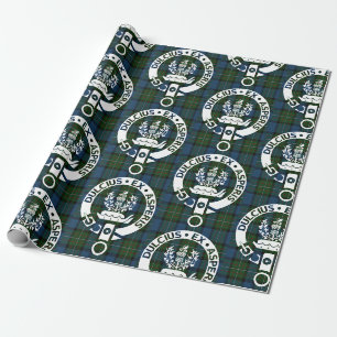 Papier Cadeau Clan Ferguson Crest Badge & Tartan