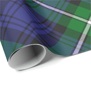 Papier Cadeau Clan Forbes Tartan