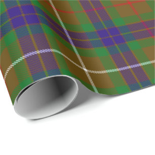 Papier Cadeau Clan Fraser Chasse Tartan