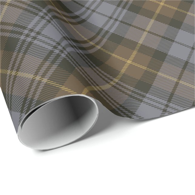 Papier Cadeau Clan Gordon Papier à enveloppement Tartan Patiné (Coin rond)