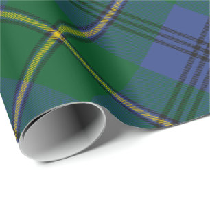 Papier Cadeau Clan Johnston Tartan Papier à enveloppement
