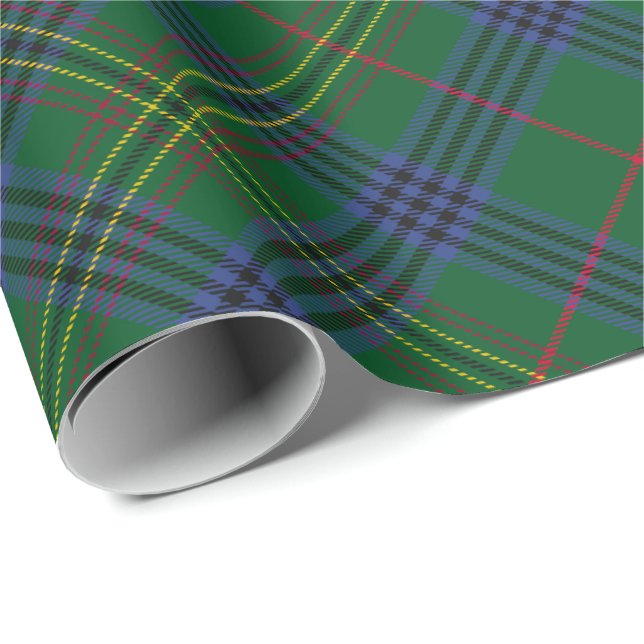 Papier Cadeau Clan Kennedy Tartan (Coin rond)