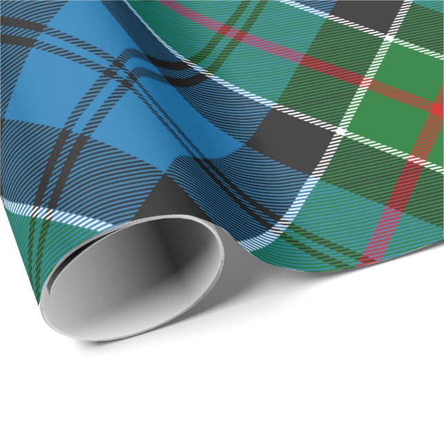 Papier Cadeau Clan Kirkpatrick Tartan (Coin rond)