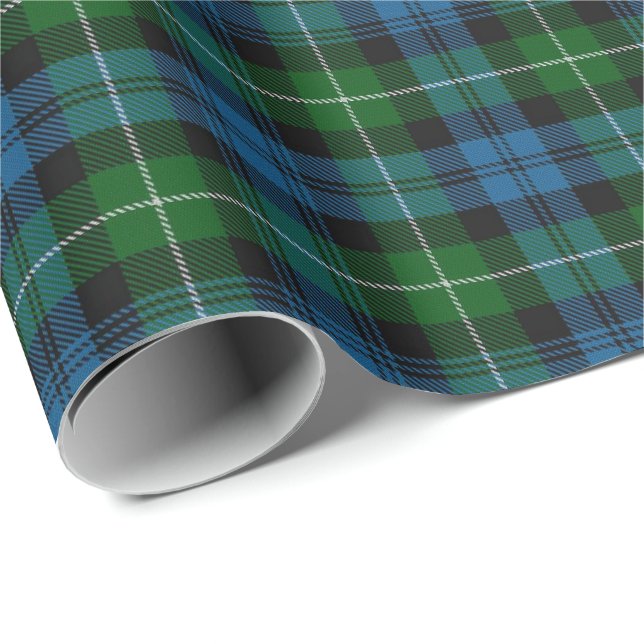 Papier Cadeau Clan Lamont Scottish Tartan Wrapper Paper (Coin rond)