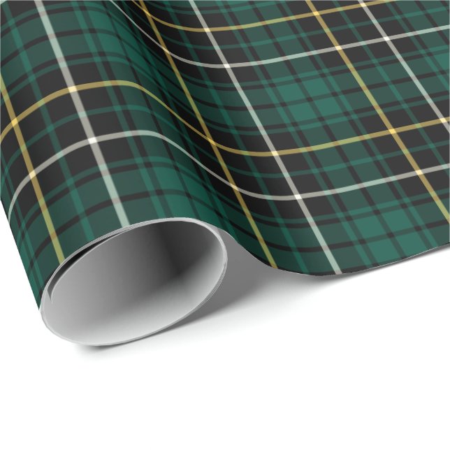 Papier Cadeau Clan MacAlpine Tartan (Coin rond)