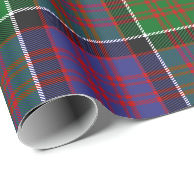 Papier Cadeau Clan MacDonald de Clanranald Tartan Papier à envel (Coin rond)