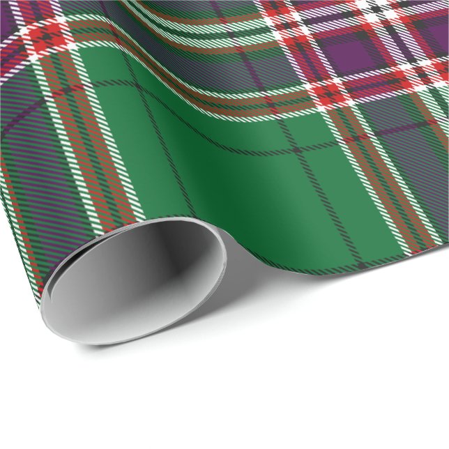 Papier Cadeau Clan MacFarlane Chasse moderne Tartan (Coin rond)
